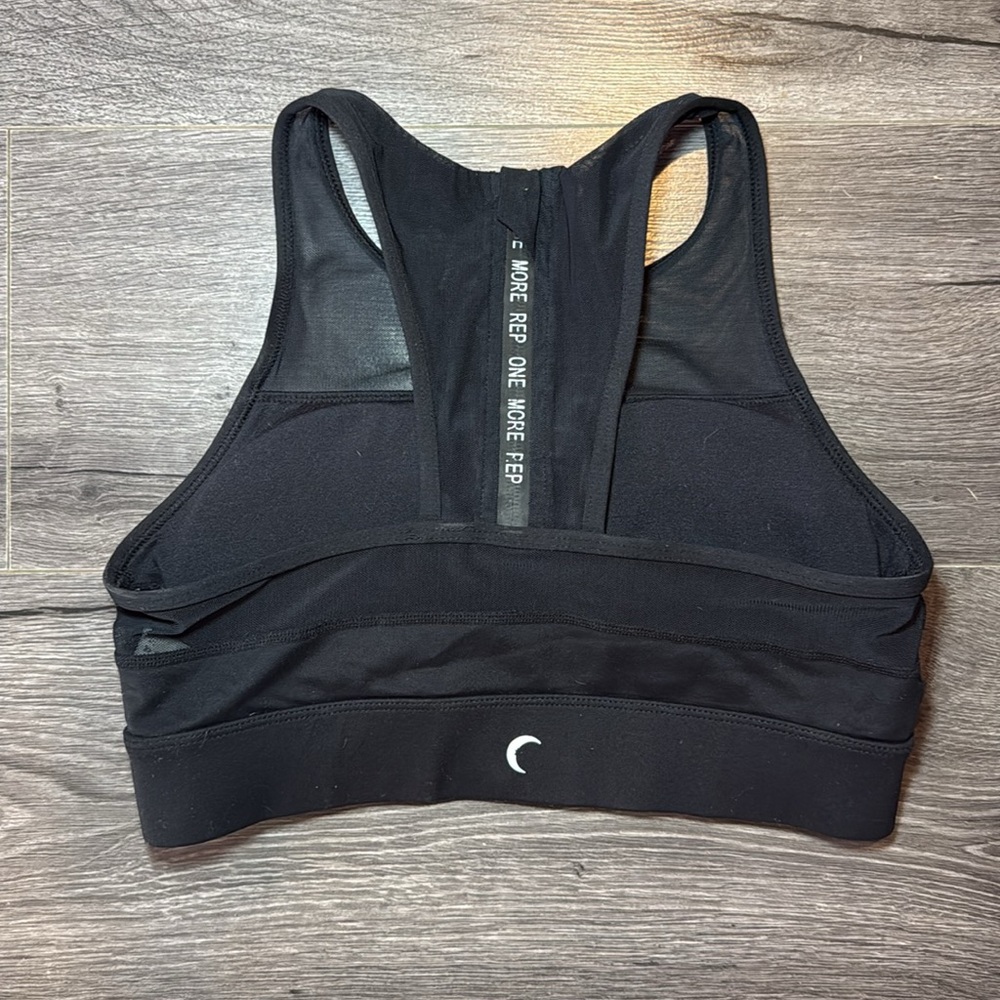 Zyia Active black Sports Bra Pilates Run Walk Everyday wear Confortable Cute - Picture 3 of 5